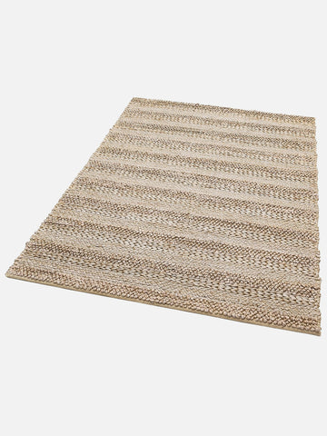 Knit Jüt Farklı Örgü Dokusuna Sahip El Dokuma Naturel Jüt Hasır Halı 1410 SILVER XW - Carpetdocia