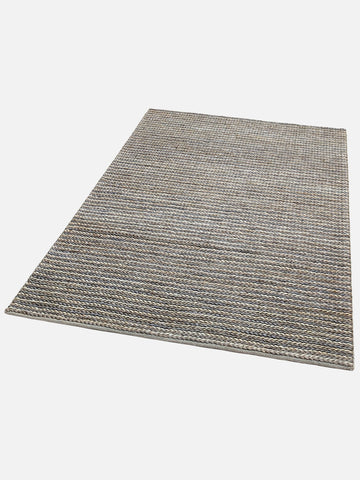 Knit Jüt Farklı Örgü Dokusuna Sahip El Dokuma Naturel Jüt Hasır Halı 1512 NAVY MULTY XW - Carpetdocia