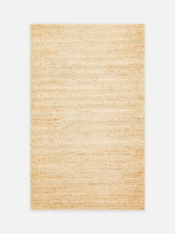 Knit Jüt Farklı Örgü Dokusuna Sahip El Dokuma Naturel Jüt Hasır Halı TRIPLE CREAM XW - Carpetdocia - kusbakisi