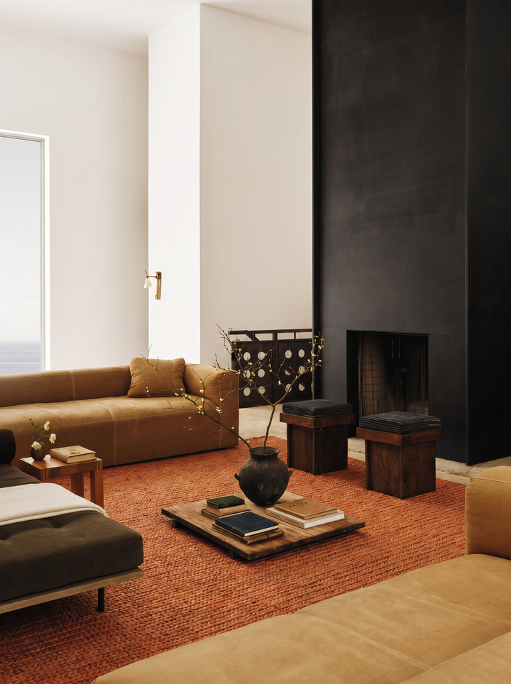 Baccarat Neo Jute 100% Natural Handwoven Woven Rug for the Living Room, Hallway, Kitchen, and Balcony BCN RUST