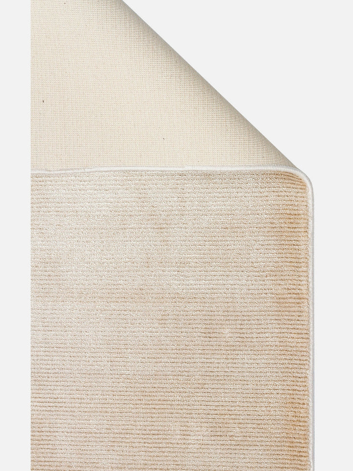Montenegro Viskon Karışımlı Sade Desenli Sık Dokuma Oturma Odası Salon Koridor Modern Halı 01 BEIGE - Carpetdocia