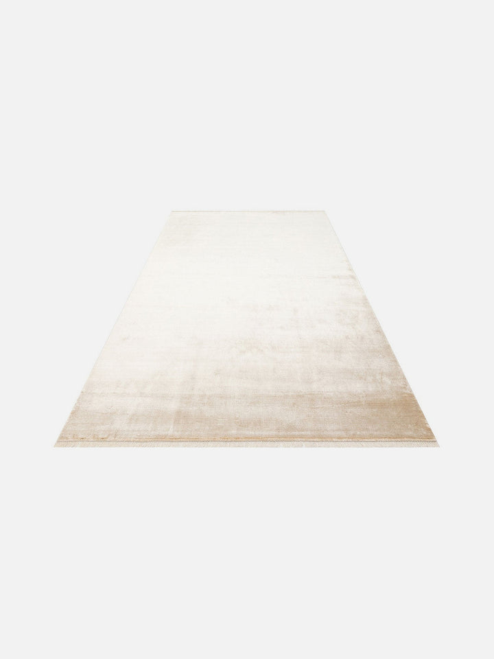 Montenegro Viskon Karışımlı Sade Desenli Sık Dokuma Oturma Odası Salon Koridor Modern Halı 01 BEIGE - Carpetdocia