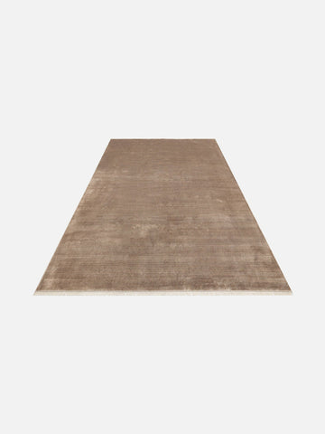 Montenegro Viskon Karışımlı Sade Desenli Sık Dokuma Oturma Odası Salon Koridor Modern Halı 01VIZGREY - Carpetdocia