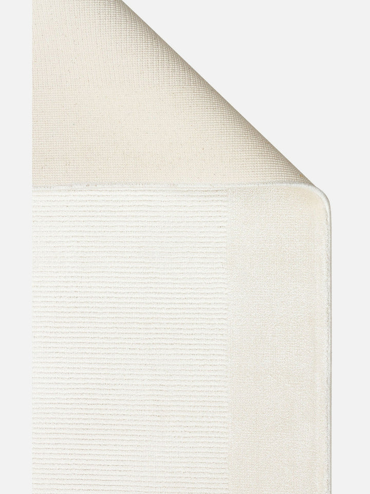 Montenegro Viskon Karışımlı Sade Desenli Sık Dokuma Oturma Odası Salon Koridor Modern Halı 02 CREAM - Carpetdocia