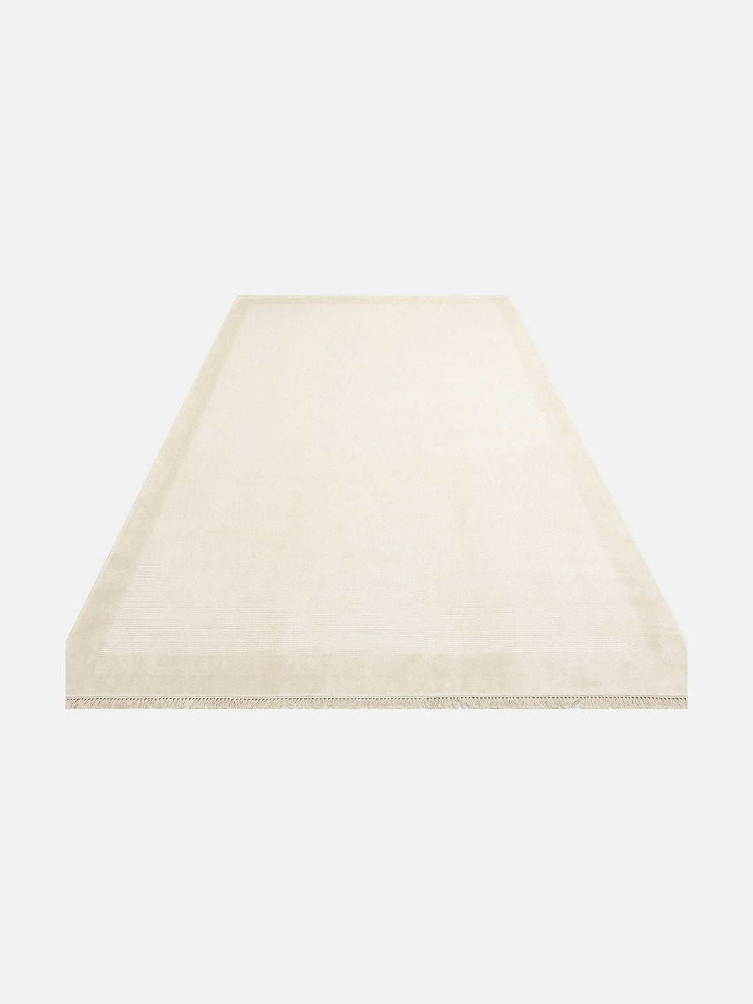 Montenegro Viskon Karışımlı Sade Desenli Sık Dokuma Oturma Odası Salon Koridor Modern Halı 02 CREAM - Carpetdocia