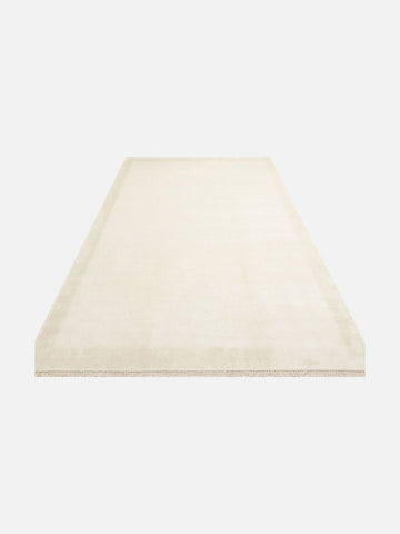 Montenegro Viskon Karışımlı Sade Desenli Sık Dokuma Oturma Odası Salon Koridor Modern Halı 02 CREAM - Carpetdocia
