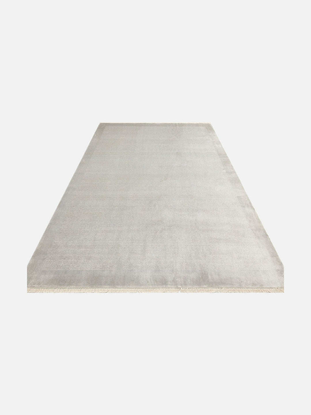 Montenegro Viskon Karışımlı Sade Desenli Sık Dokuma Oturma Odası Salon Koridor Modern Halı 02 GREY - Carpetdocia