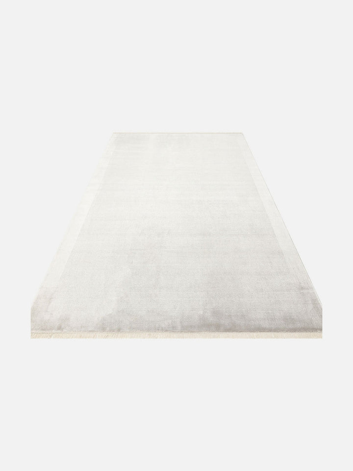 Montenegro Viskon Karışımlı Sade Desenli Sık Dokuma Oturma Odası Salon Koridor Modern Halı 02 GREY - Carpetdocia