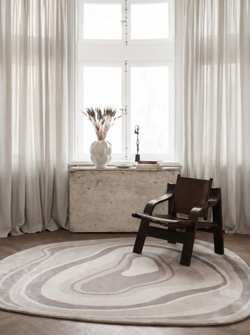 Monza Art Geometrik Desenli Modern Salon Halısı 05 CREAM GREY mekan görünümü 1