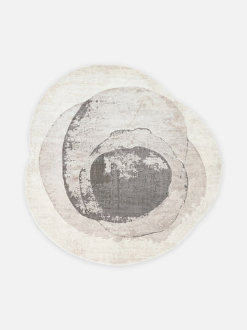 Monza Art Geometrik Desenli Yüksek Kalite Sık Dokuma Parlak Modern Salon Halısı 02 CREAM GREY Q - Carpetdocia - kusbakisi