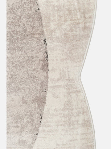 Monza Art Geometrik Desenli Yüksek Kalite Sık Dokuma Parlak Modern Salon Halısı 02 CREAM GREY Q - Carpetdocia