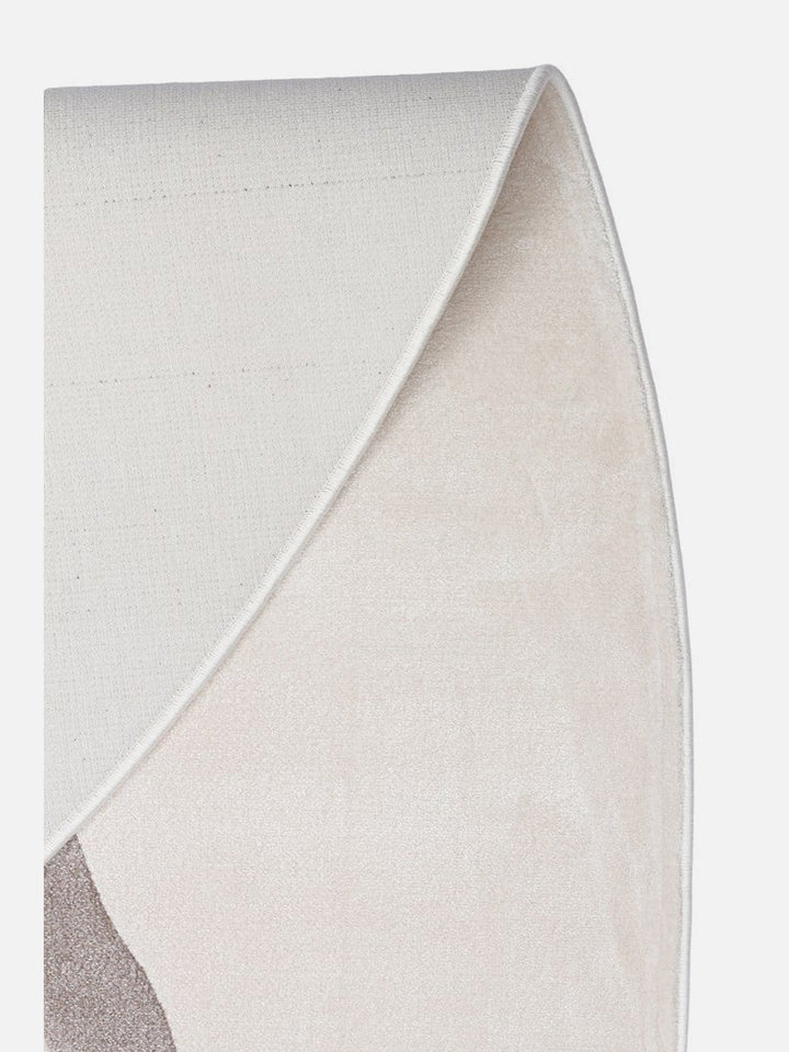 Monza Art High-Quality, Tightly Woven, Shiny Modern Living Room Rug with Geometric Pattern 06 CREAM GREY