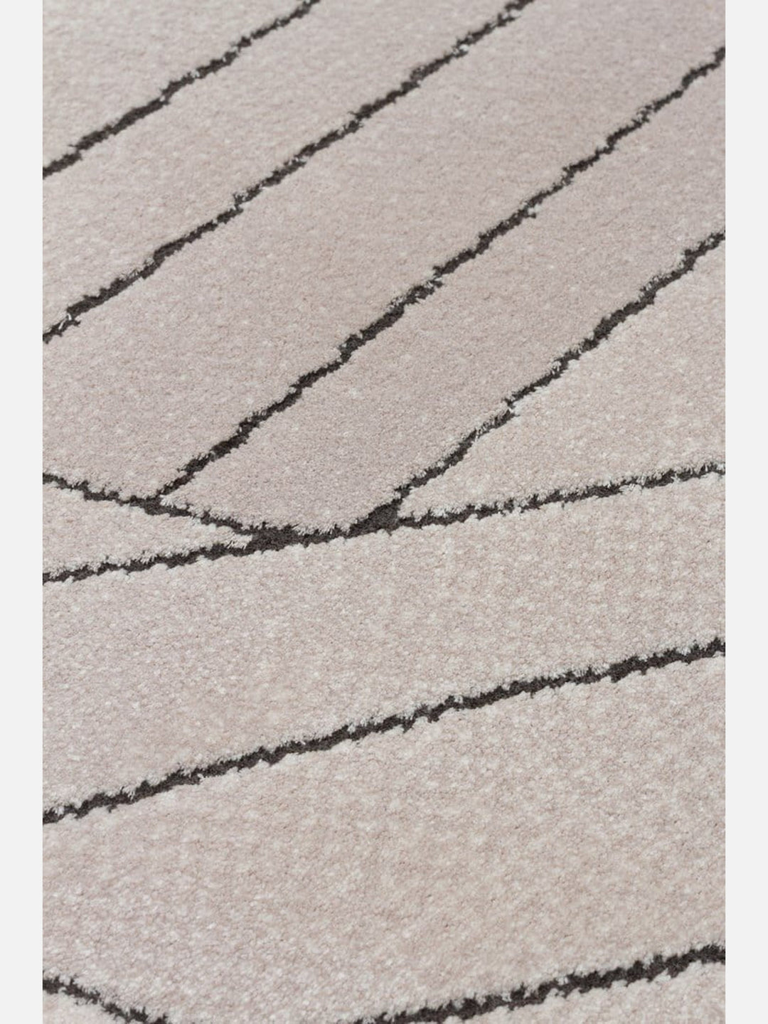 Monza Art High-Quality, Tightly Woven, Shiny Modern Living Room Rug with Geometric Pattern 07 CREAM GREY