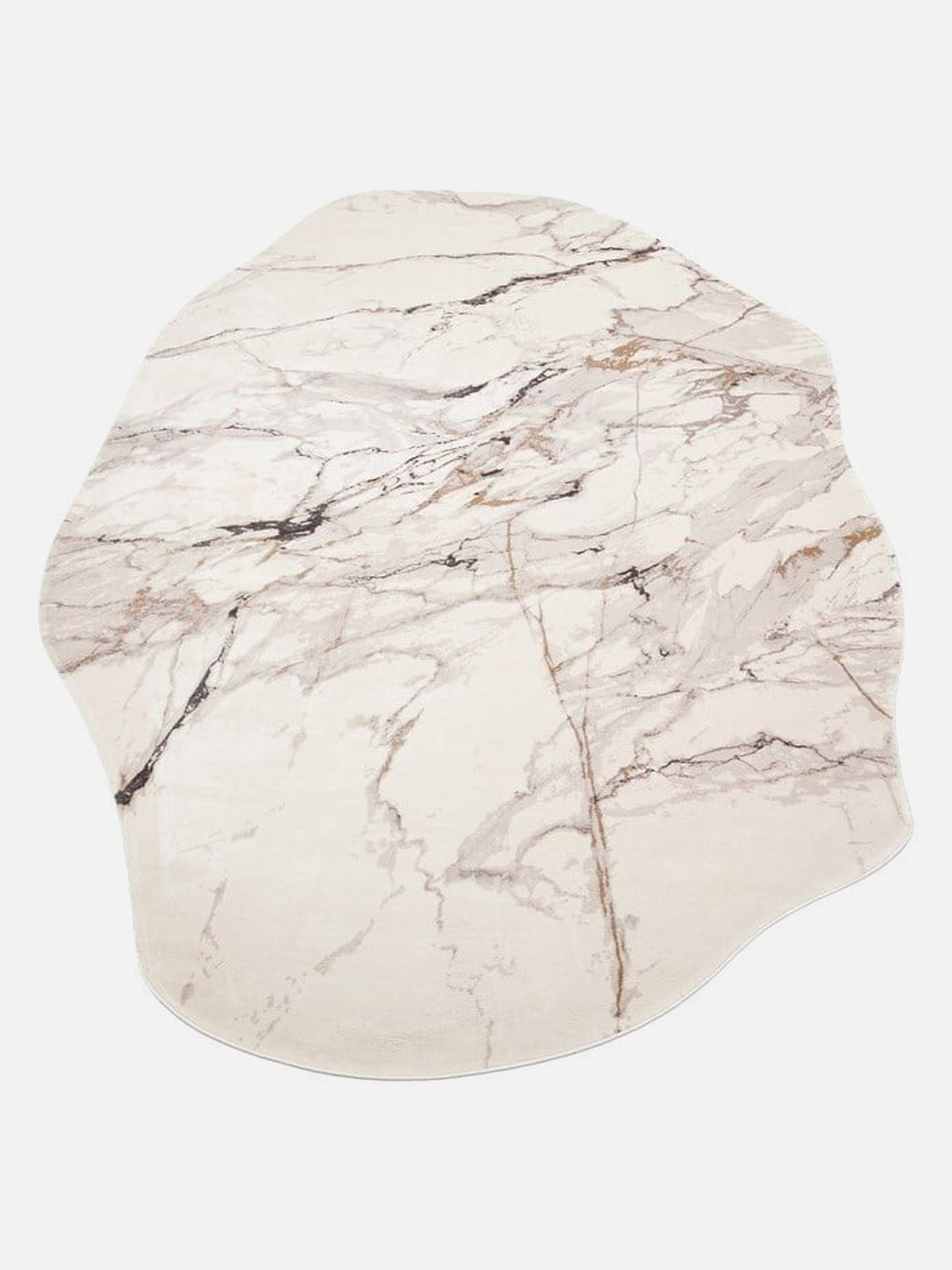 Monza Art High-Quality, Tightly Woven, Shiny Modern Living Room Rug with Geometric Pattern 12 CREAM GREY
