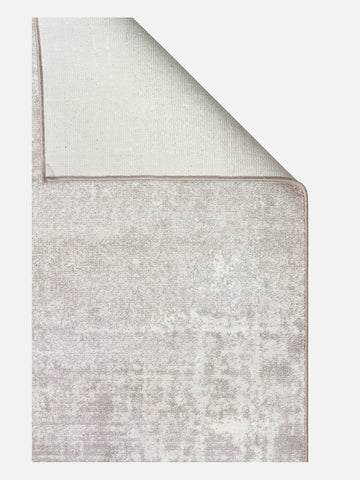 Monza Geometrik Desenli Yüksek Kalite Sık Dokuma Parlak Modern Salon Halısı 01 CREAM GREY - Carpetdocia