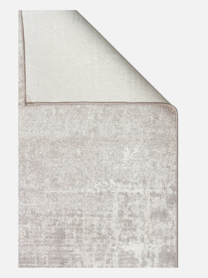 Monza Geometrik Desenli Yüksek Kalite Sık Dokuma Parlak Modern Salon Halısı 01 CREAM GREY - Carpetdocia