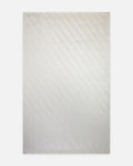 Monza Geometric-Patterned High-Quality Dense-Woven Shiny Modern Living Room Rug 02 CREAM