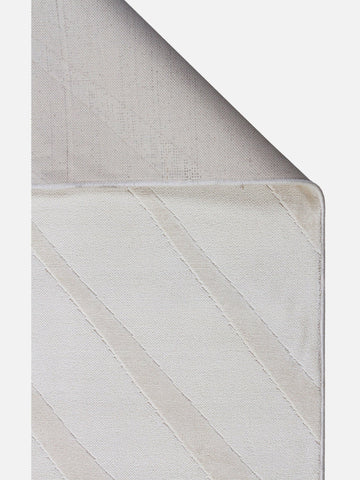 Monza Geometrik Desenli Yüksek Kalite Sık Dokuma Parlak Modern Salon Halısı 02 CREAM - Carpetdocia