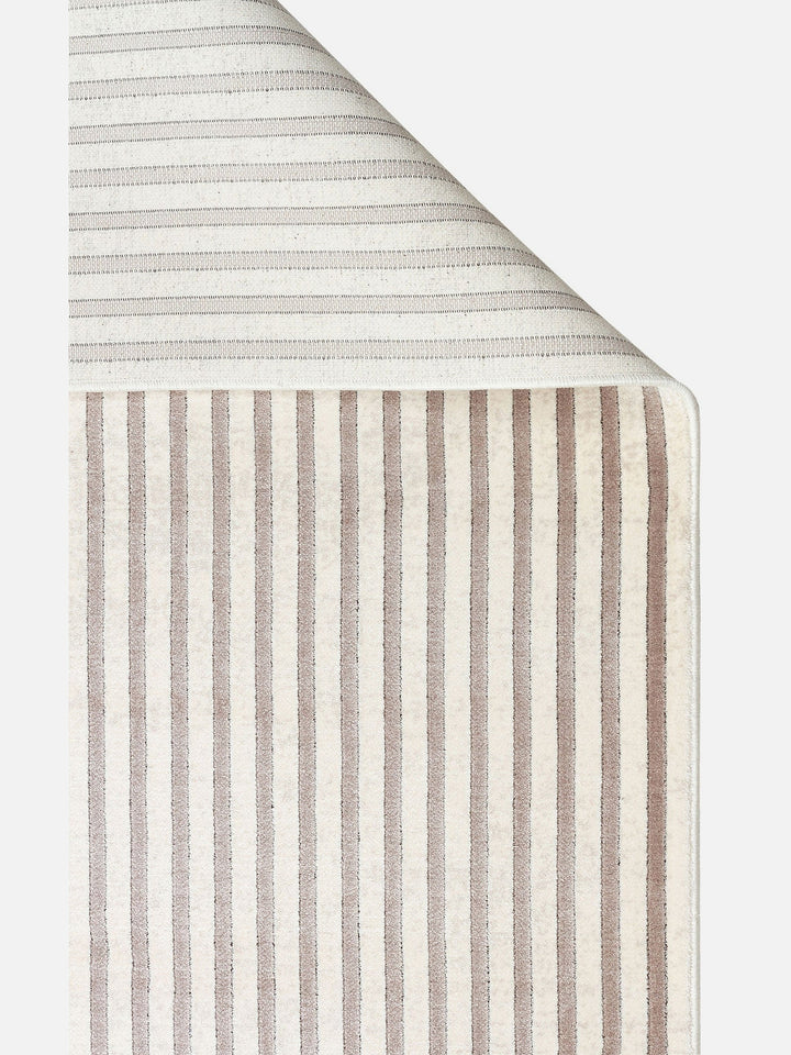 Monza Geometrik Desenli Yüksek Kalite Sık Dokuma Parlak Modern Salon Halısı 03 CREAM GREY - Carpetdocia