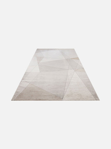 Monza Geometrik Desenli Yüksek Kalite Sık Dokuma Parlak Modern Salon Halısı 07 CREAM GOLD - Carpetdocia