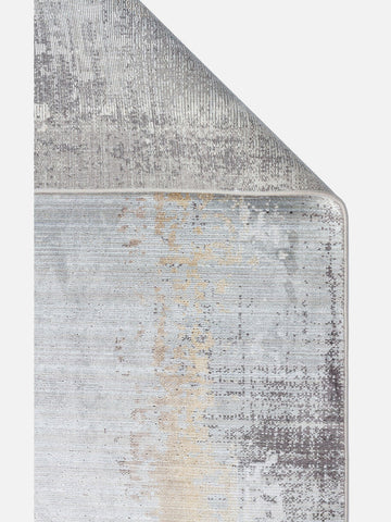 Mumbai Serisi Klasik Desenli Yüksek Kalite Sık Dokuma Parlak Salon Halısı 11 GREY GOLD - Carpetdocia