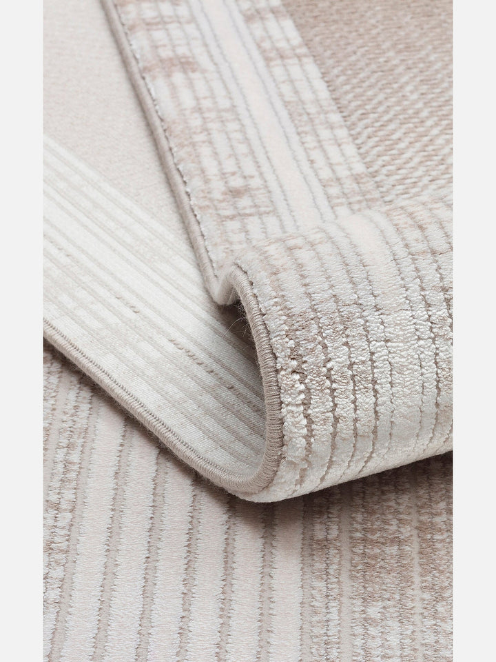 Mumbai Serisi Klasik Desenli Yüksek Kalite Sık Dokuma Parlak Salon Halısı 13 CREAM BEIGE - Carpetdocia