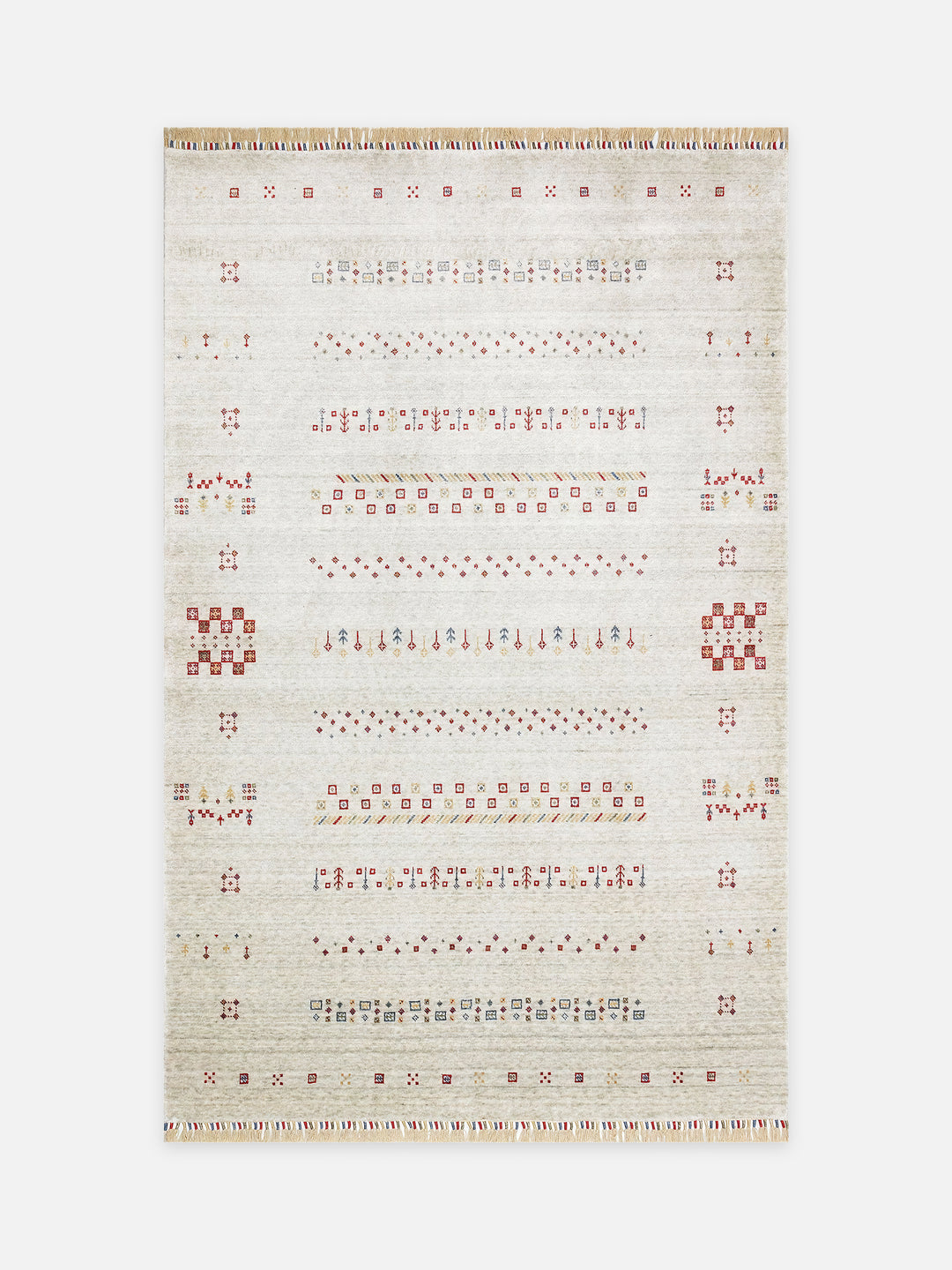 Oushak Carnaval %100 Naturel Kolay Temizlenir El Emeğiyle Üretilen TENCEL™ Modern Uşak Halısı 06 BEIGE - Carpetdocia - kusbakisi