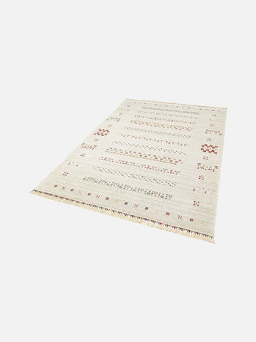 Oushak Carnaval 100% Natural Easy-to-Clean Handcrafted TENCEL™ Modern Usak Rug 06 BEIGE