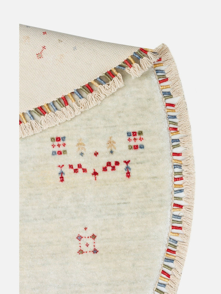 Oushak Carnaval 100% Natural Easy-to-Clean Handcrafted TENCEL™ Modern Usak Rug 06 BEIGE Q
