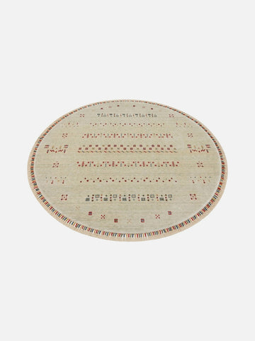 Oushak Carnaval 100% Natural Easy-to-Clean Handcrafted TENCEL™ Modern Usak Rug 06 BEIGE Q