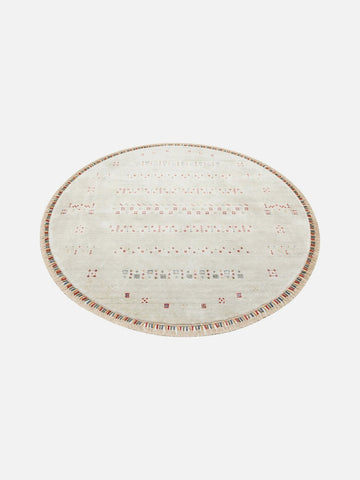 Oushak Carnaval 100% Natural Easy-to-Clean Handcrafted TENCEL™ Modern Usak Rug 06 BEIGE Q