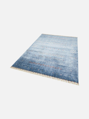 Oushak Carnaval 100% Natural Easy-to-Clean Handcrafted TENCEL™ Modern Usak Rug 06 BLUE