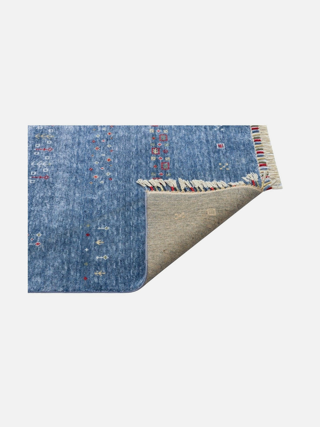 Oushak Carnaval 100% Natural Easy-to-Clean Handcrafted TENCEL™ Modern Usak Rug 06 BLUE
