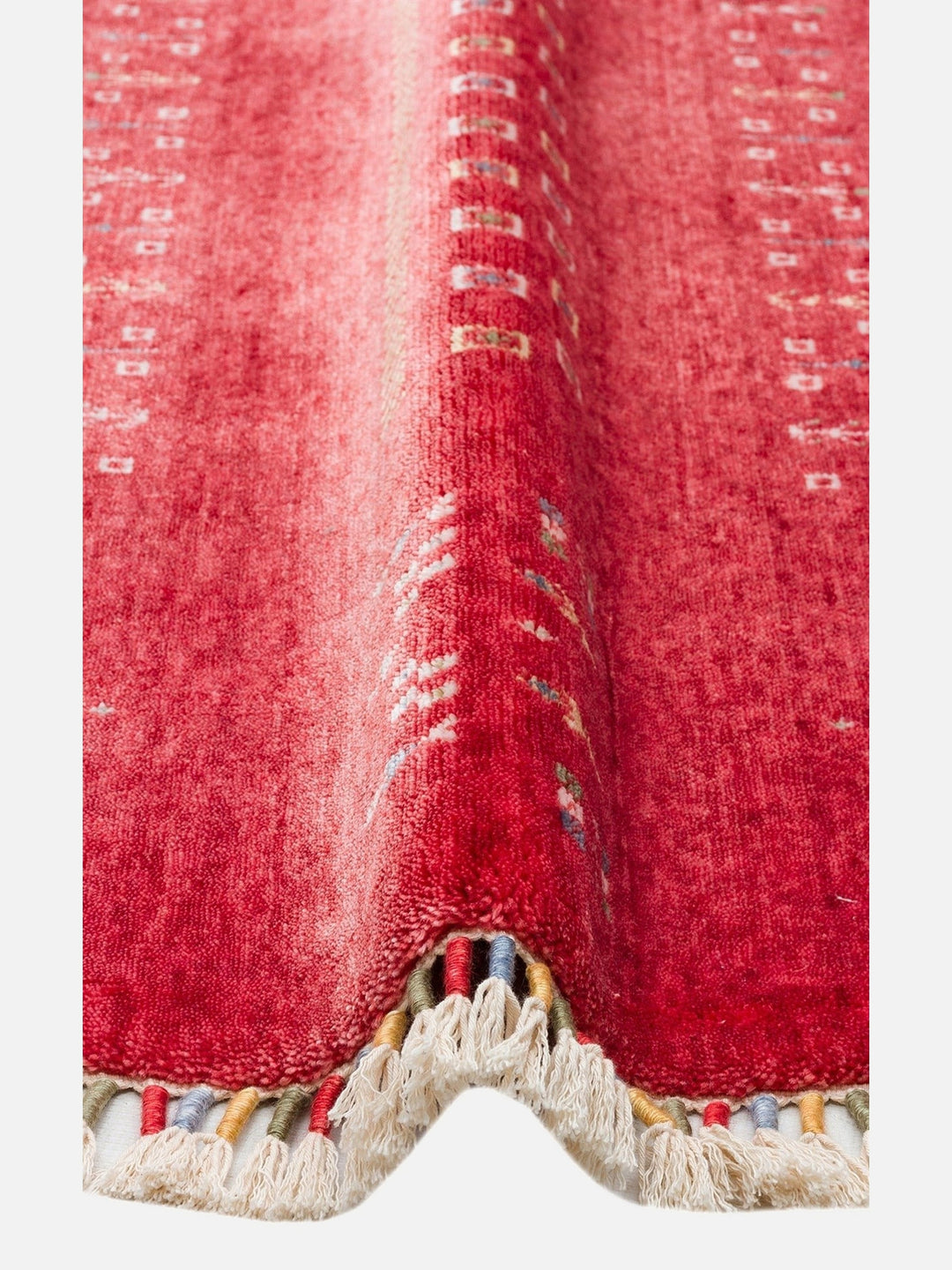 Oushak Carnaval 100% Natural Easy-to-Clean Handcrafted TENCEL™ Modern Usak Rug 06 RED Q