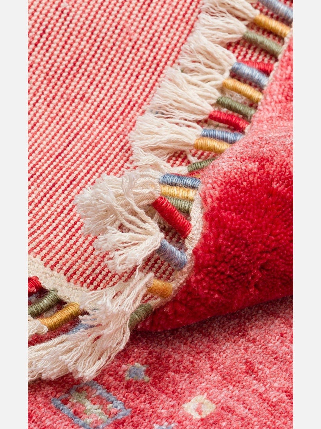Oushak Carnaval 100% Natural Easy-to-Clean Handcrafted TENCEL™ Modern Usak Rug 06 RED Q