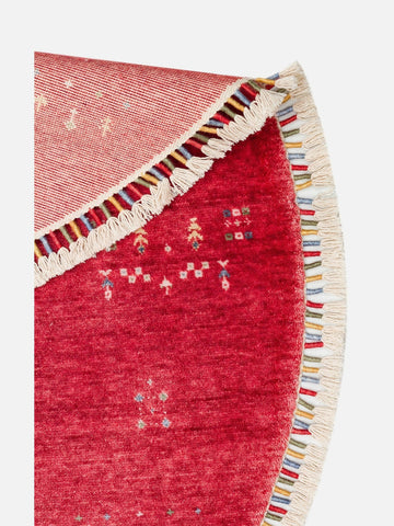Oushak Carnaval 100% Natural Easy-to-Clean Handcrafted TENCEL™ Modern Usak Rug 06 RED Q