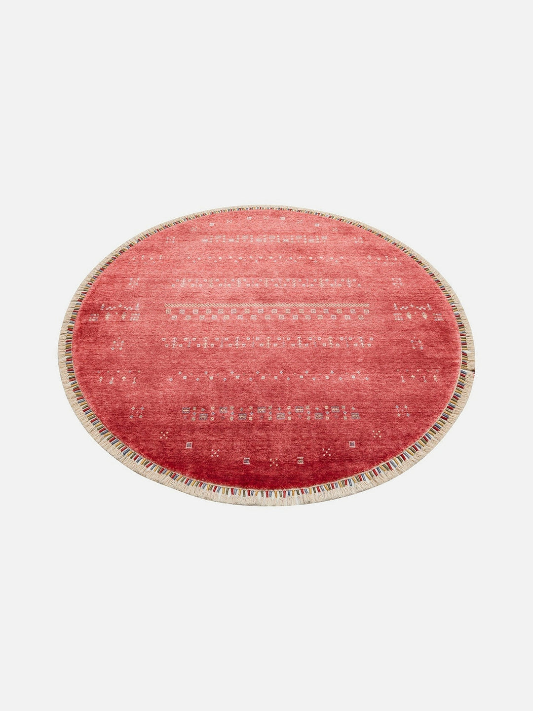 Oushak Carnaval 100% Natural Easy-to-Clean Handcrafted TENCEL™ Modern Usak Rug 06 RED Q