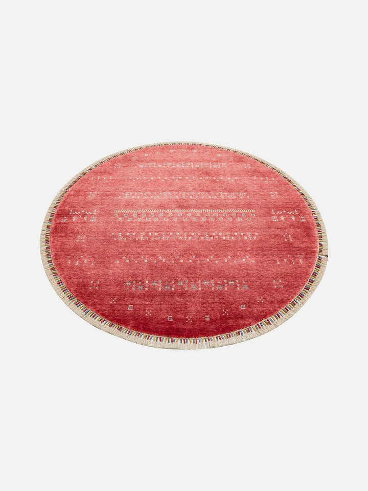 Oushak Carnaval 100% Natural Easy-to-Clean Handcrafted TENCEL™ Modern Usak Rug 06 RED Q