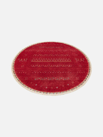 Oushak Carnaval 100% Natural Easy-to-Clean Handcrafted TENCEL™ Modern Usak Rug 06 RED Q