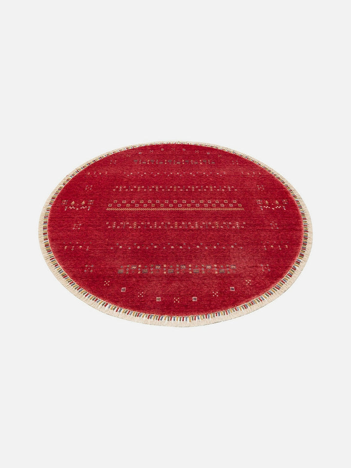 Oushak Carnaval 100% Natural Easy-to-Clean Handcrafted TENCEL™ Modern Usak Rug 06 RED Q
