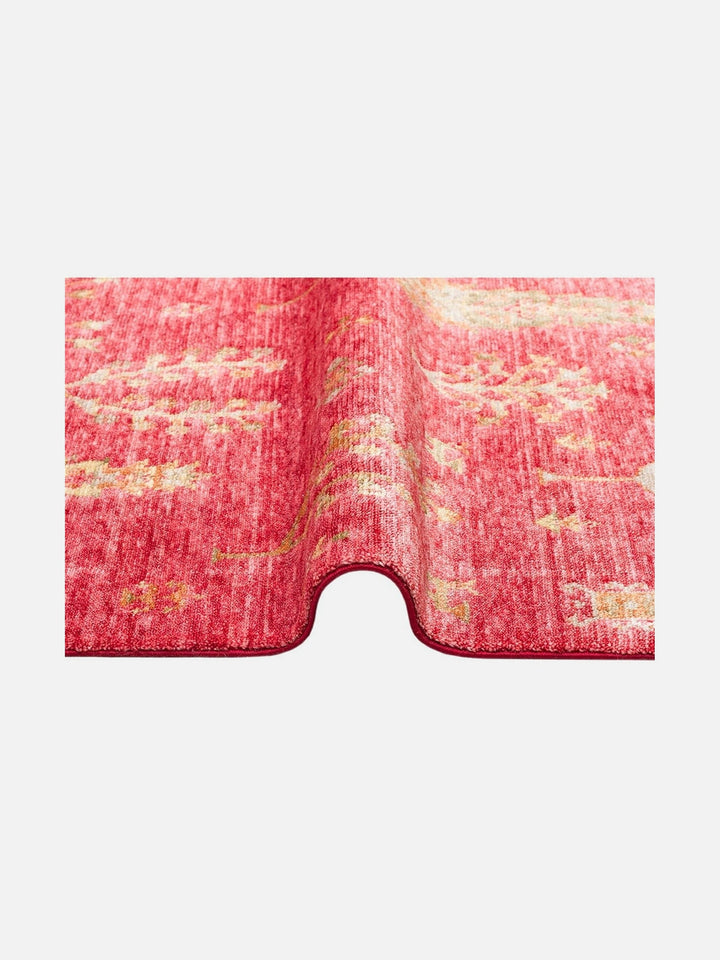 Oushak Carnaval 100% Natural Easy-to-Clean Handcrafted TENCEL™ Modern Usak Rug 08 RED AUTUMN