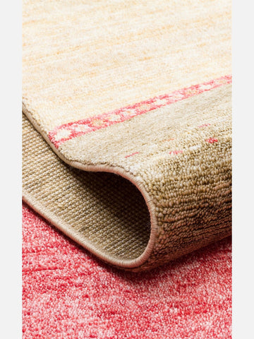 Oushak Carnaval 100% Natural Easy-to-Clean Handcrafted TENCEL™ Modern Usak Rug 11 RED AUTUMN