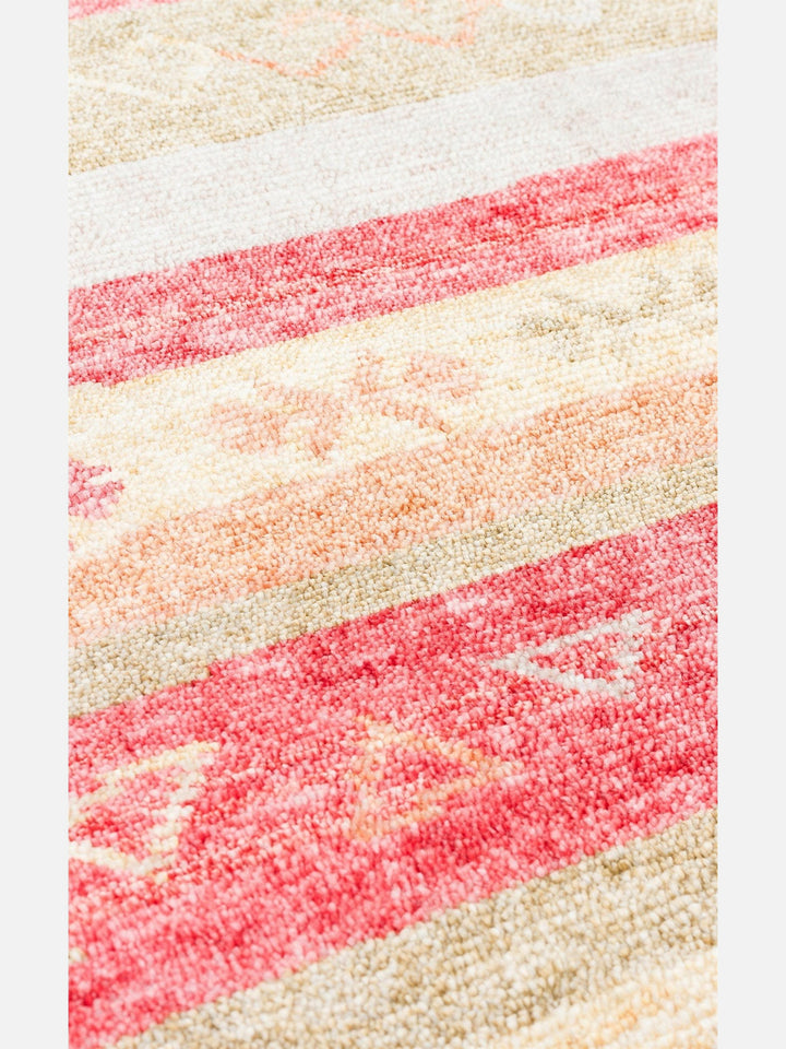 Oushak Carnaval 100% Natural Easy-to-Clean Handcrafted TENCEL™ Modern Usak Rug 12 RED AUTUMN