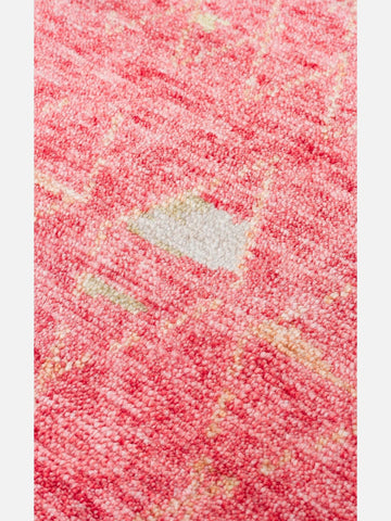 Oushak Carnaval 100% Natural Easy-to-Clean Handcrafted TENCEL™ Modern Oushak Rug ZR 15 RED AUTUMN