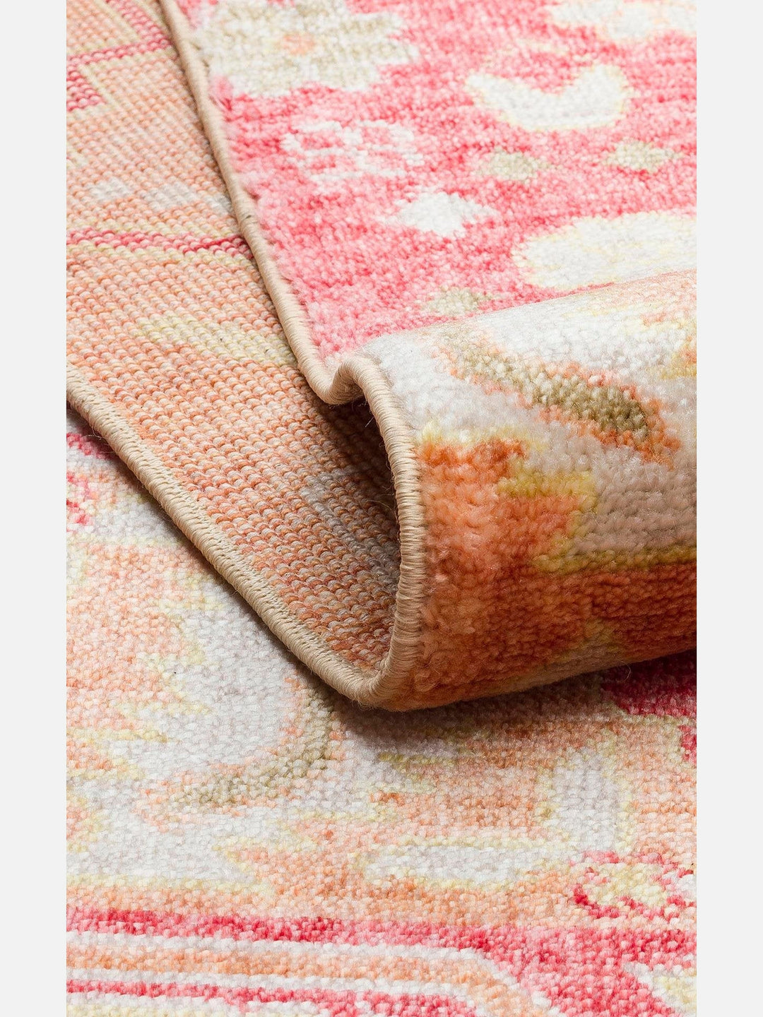 Oushak Carnaval 100% Natural Easy-to-Clean Handcrafted TENCEL™ Modern Oushak Rug 17 RED AUTUMN
