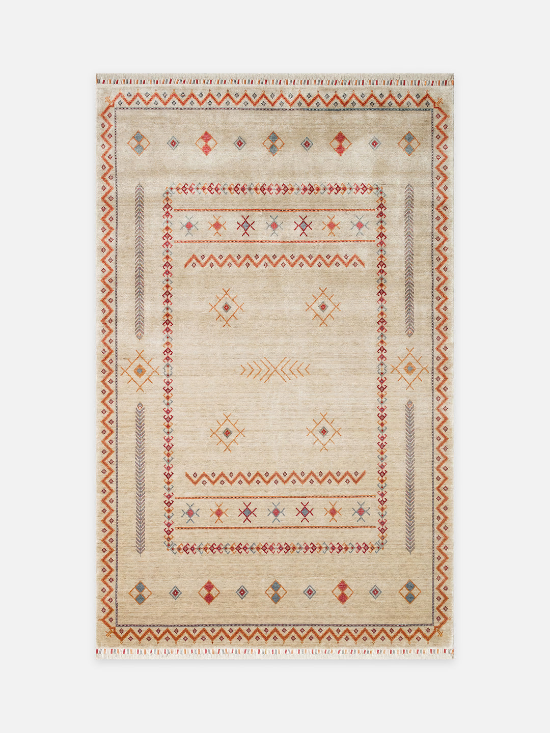 Oushak Carnaval %100 Naturel Kolay Temizlenir El Emeğiyle Üretilen TENCEL™ Modern Uşak Halısı 20 LIGHT MULTY - Carpetdocia - kusbakisi