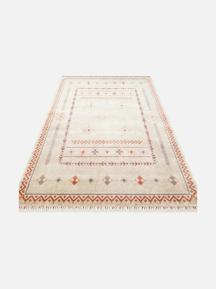 Oushak Carnaval 100% Natural Easy-to-Clean Handcrafted TENCEL™ Modern Oushak Rug 20 LIGHT MULTY