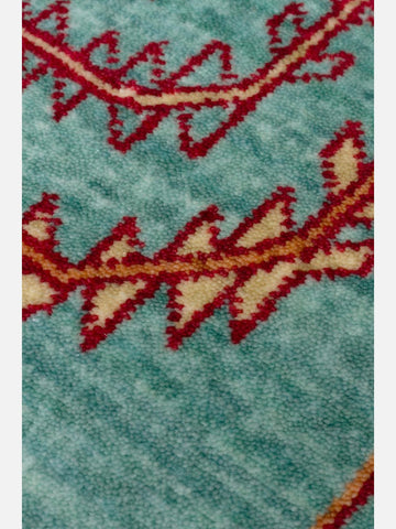 Oushak Carnaval 100% Natural Easy-to-Clean Handmade TENCEL™ Modern Oushak Rug 22 TURQUOISE