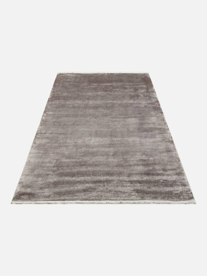Oushak Plain %100 Naturel Düz Renk El Emeğiyle Özel Tezgahlarda Üretilen Viskon Uşak Halısı PLAIN GR - Carpetdocia