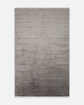 Oushak Plain 100% Natural Solid-Color Handcrafted Viscose Oushak Rug Made on Special Looms PLNDGREY